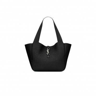 YSL LE 5 À 7 BEA IN GRAINED LEATHER 763435AAEQC1000 (50*28*18cm)